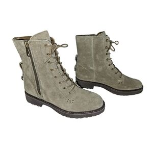 Cole Haan Greenwich Women's Berkshire Suede Lace-up Boots Size 7